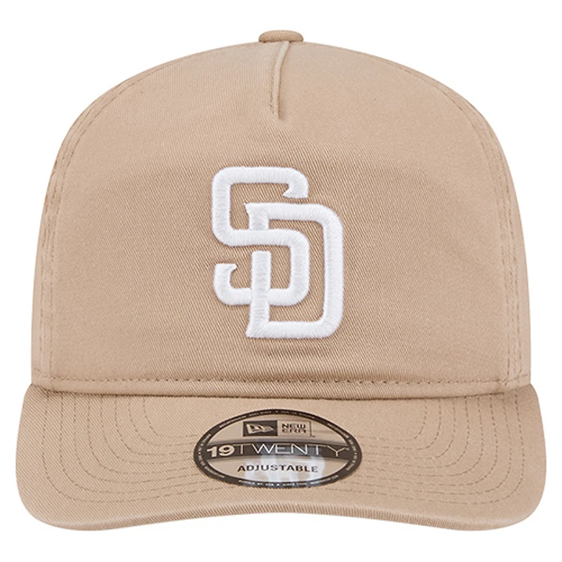 Men's New Era Light Beige San Diego Padres Cam 19TWENTY Adjustable Hat