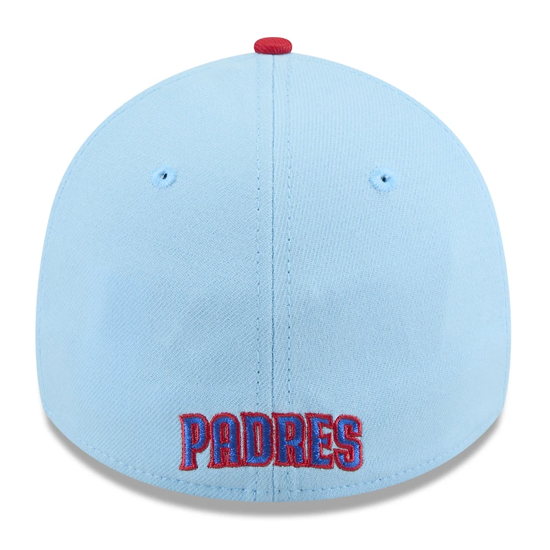 Men's New Era Light Blue/Red San Diego Padres 2025 Fourth of July 39THIRTY Flex Hat