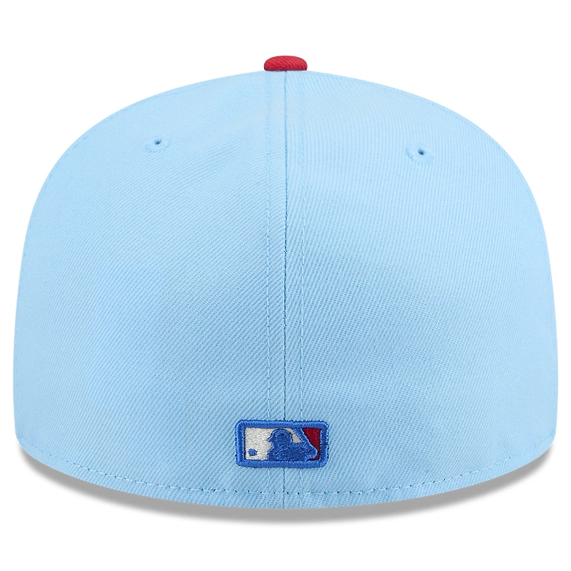 Men's New Era Light Blue/Red San Diego Padres 2025 Fourth of July 59FIFTY Fitted Hat