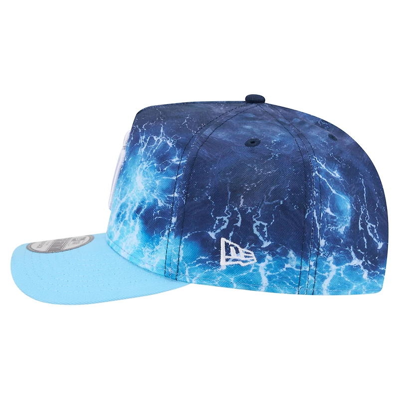 Casquette snapback New Era 9FIFTY A-Frame pré-courbée, bleu clair, San Diego Padres, pour homme