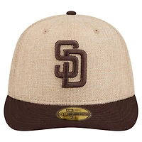 Men's New Era  Natural/Brown San Diego Padres Twine 59FIFTY Fitted Hat