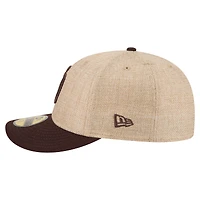 Men's New Era  Natural/Brown San Diego Padres Twine 59FIFTY Fitted Hat