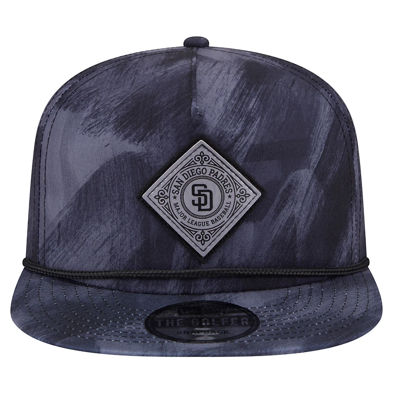 Men's New Era Navy San Diego Padres Printed Golfer Snapback Hat