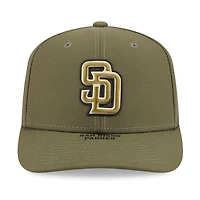 Men's New Era  Olive San Diego Padres 2026 Armed Forces Day 9SEVENTY Adjustable Hat