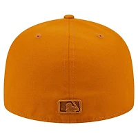 Casquette ajustée A-Frame 59FIFTY orange New Era pour homme, pack couleur des Padres de San Diego