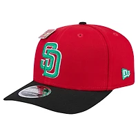 Casquette ajustable 9SEVENTY rouge/noir New Era pour homme, San Diego Padres 2024 Big League Chew Flavor Pack