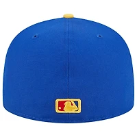 Casquette ajustée New Era San Diego Padres Empire 59FIFTY pour homme, bleu roi/jaune
