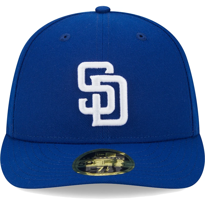 Casquette ajustée 59FIFTY à profil bas avec logo Royal San Diego Padres New Era pour homme