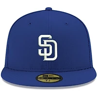 Men's New Era Royal San Diego Padres White Logo 59FIFTY Fitted Hat