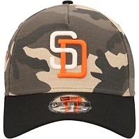 Casquette ajustable 9FORTY A-Frame San Diego Padres Camo Crown New Era pour hommes