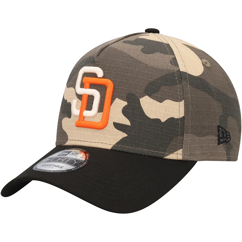 Casquette ajustable 9FORTY A-Frame San Diego Padres Camo Crown New Era pour hommes