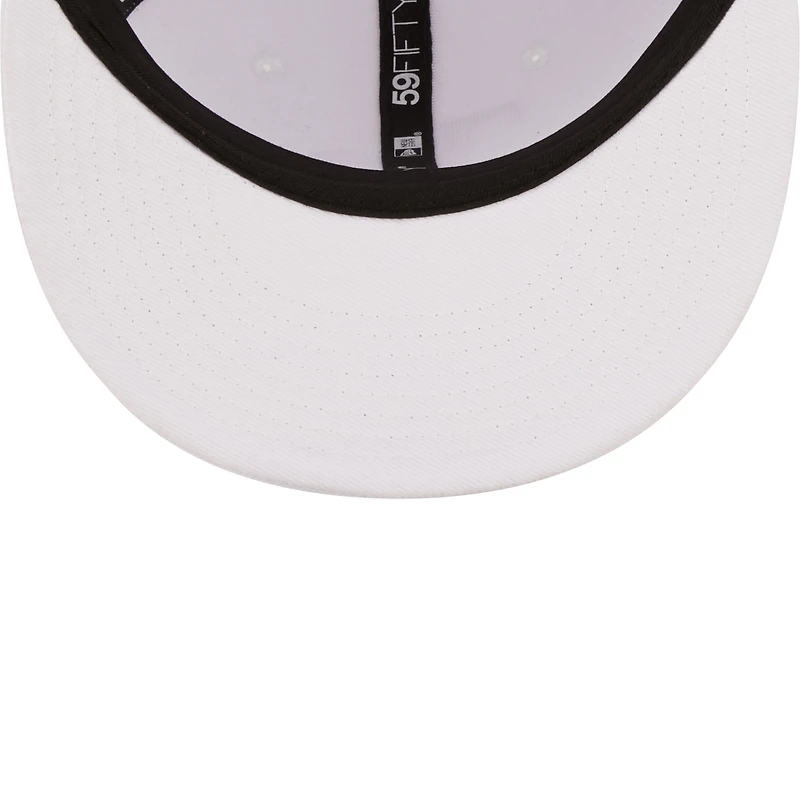 Men's New Era San Diego Padres White on 59FIFTY Fitted Hat