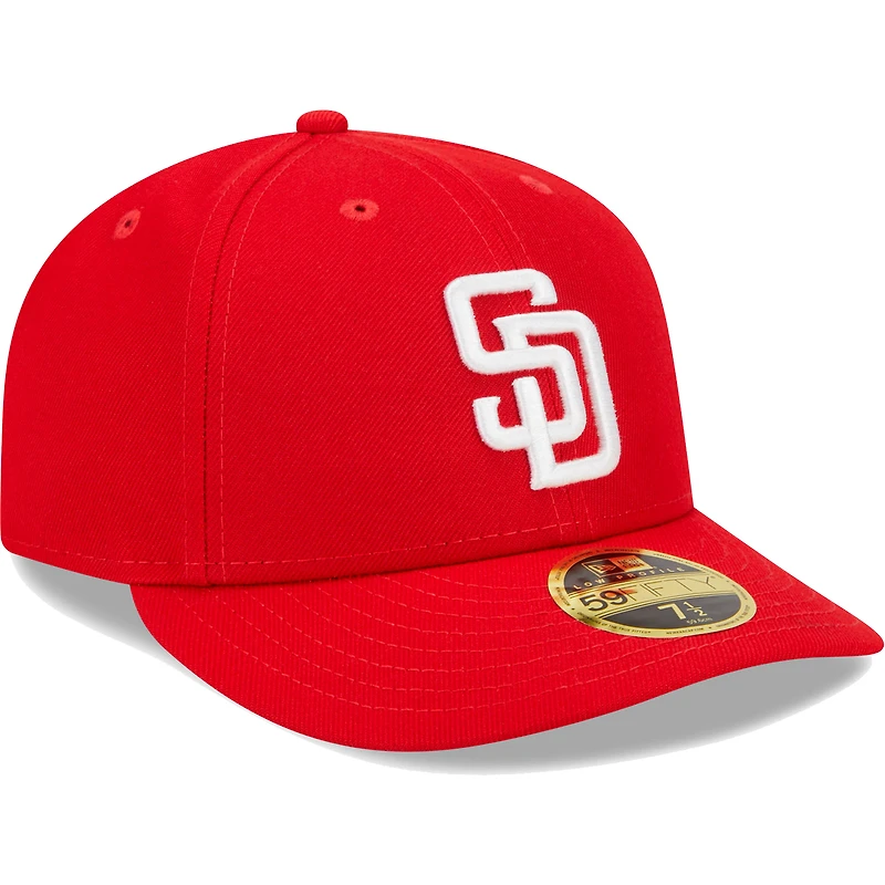 Casquette ajustée 59FIFTY Scarlet San Diego Padres New Era pour homme