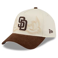Casquette ajustable New Era Stone San Diego Padres Western Stitch 9FORTY pour homme