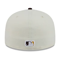 Men's New Era White/Brown San Diego Padres Blossom 59FIFTY Fitted Hat