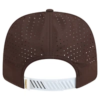 Casquette ajustable New Era 9SEVENTY blanche/marron pour homme, motif Established Patch des Padres de San Diego