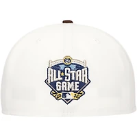 Men's New Era White/Brown San Diego Padres Major Sidepatch 59FIFTY Fitted Hat