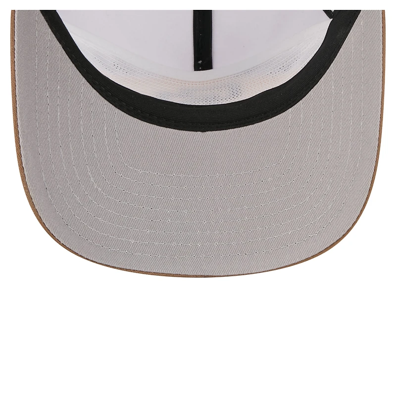 Men's New Era White/Brown San Diego Padres Retro Cut 19TWENTY Adjustable Trucker Hat
