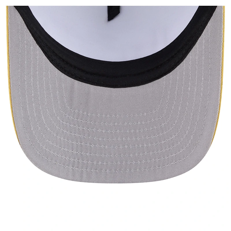 Men's New Era  White/Gold San Diego Padres Foodie A-Frame 9FIFTY Trucker Snapback Hat