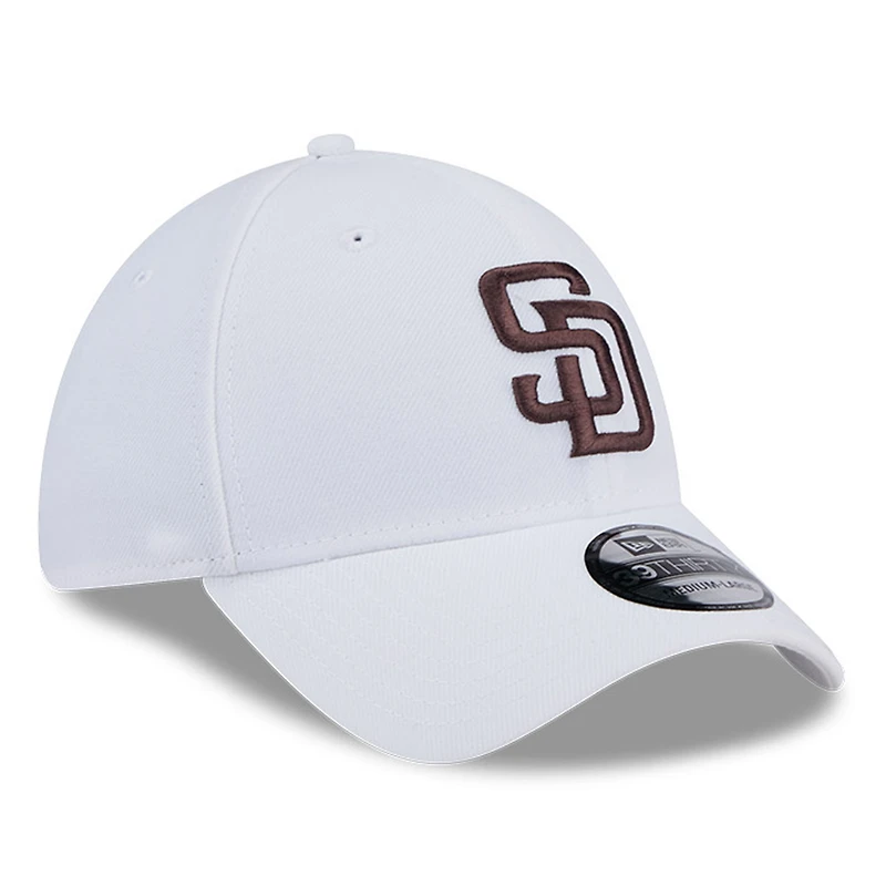 Casquette 39THIRTY Flex blanche des San Diego Padres de New Era pour homme