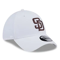 Casquette 39THIRTY Flex blanche des San Diego Padres de New Era pour homme