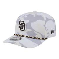 Casquette ajustable New Era blanche San Diego Padres Camo Rope COOLERA 9SEVENTY pour homme