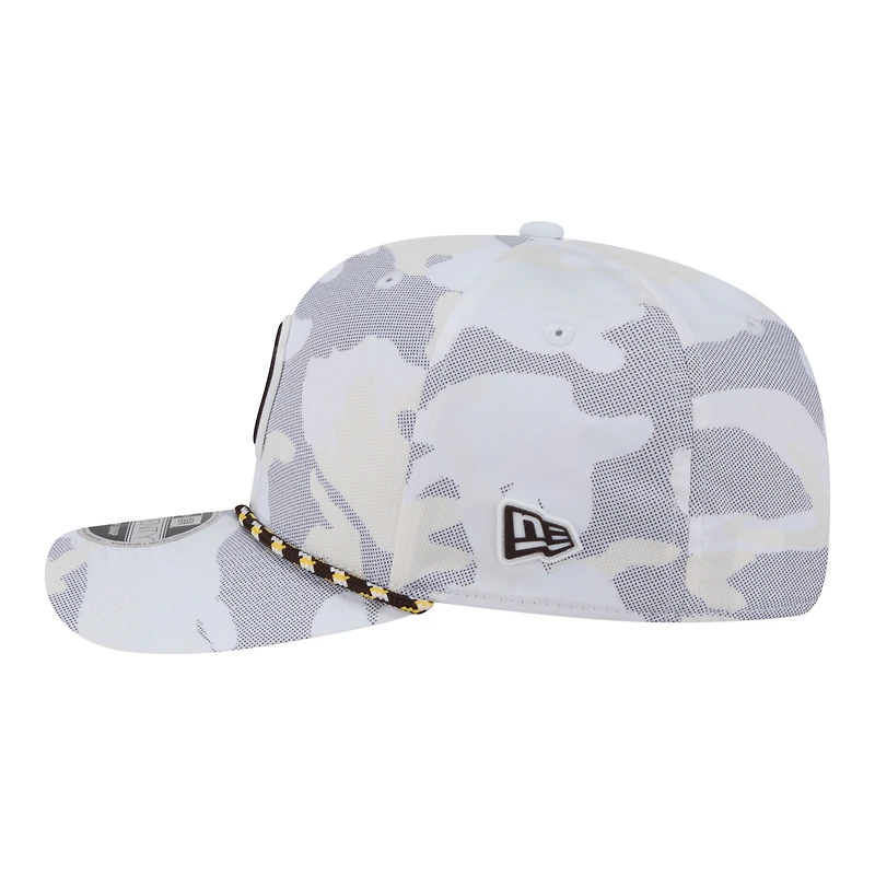 Casquette ajustable New Era blanche San Diego Padres Camo Rope COOLERA 9SEVENTY pour homme