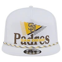 Casquette Snapback Collide Golfer blanche New Era pour homme, Padres de San Diego