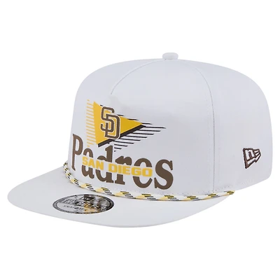 Casquette Snapback Collide Golfer blanche New Era pour homme