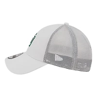 Casquette trucker ajustable New Era 9FORTY blanche à motif drapeau des Padres de San Diego pour homme