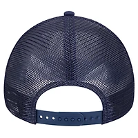 Casquette réglable de camionneur A-Frame avec logo rétro des San Diego Padres New Era pour hommes, blanche