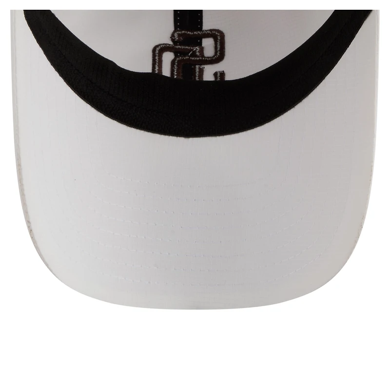 Casquette New Era blanche San Diego Padres Ripstop classique et ajustable pour homme