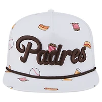 Casquette ajustable New Era blanche San Diego Padres Team Cheer Rope 19TWENTY pour homme