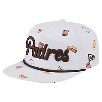 Casquette ajustable New Era blanche San Diego Padres Team Cheer Rope 19TWENTY pour homme
