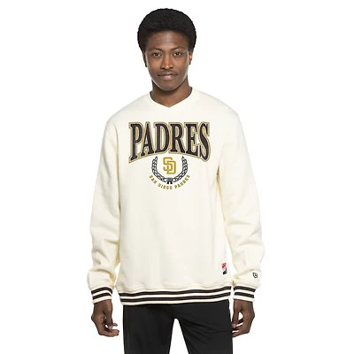 Sweat-shirt rétro New Era blanc pour homme
