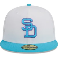 Casquette ajustée New Era San Diego Padres Vice 59FIFTY pour homme, blanche