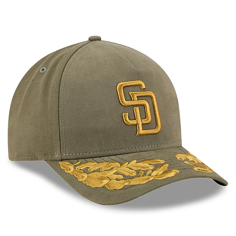 Men's New Era x Alpha Industries  Olive San Diego Padres A-Frame 9FORTY Adjustable Hat