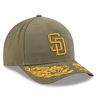 Men's New Era x Alpha Industries  Olive San Diego Padres A-Frame 9FORTY Adjustable Hat