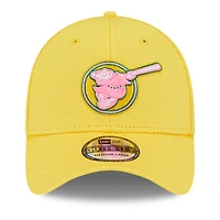 Casquette d'entraînement au bâton City Connect 39THIRTY Flex jaune New Era pour homme, Padres de San Diego