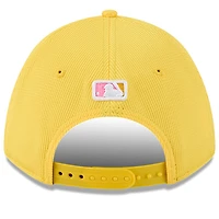 Casquette ajustable 9FORTY M-Crown jaune New Era pour homme, San Diego Padres City Connect Batting Practice