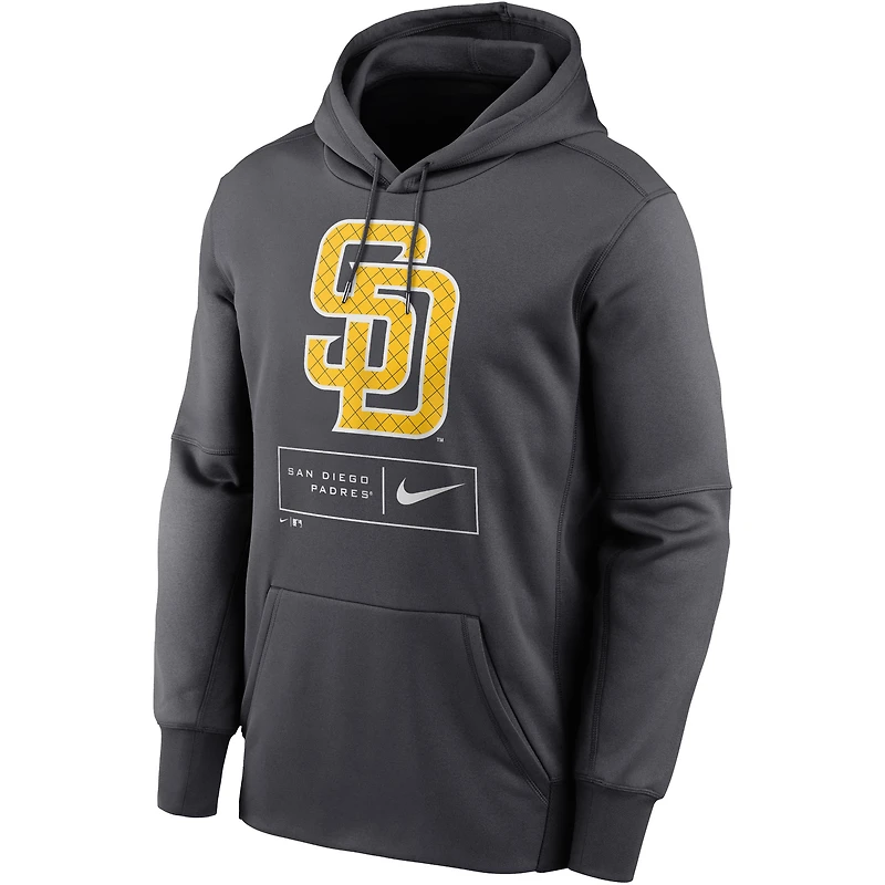 FBC PADRES ANTHR SP22 HOMME MOTIF LOGO THERMA FLEECE PO HOOD JACMENPLV