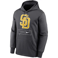 FBC PADRES ANTHR SP22 HOMME MOTIF LOGO THERMA FLEECE PO HOOD JACMENPLV