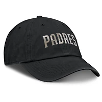 Casquette ajustable Nike noire pour homme, motif camouflage des Padres de San Diego