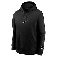 Sweat à capuche en molleton Nike noir Fashion Club des Padres de San Diego pour homme