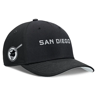 Men's Nike  Black San Diego Padres Rise Performance Adjustable Hat
