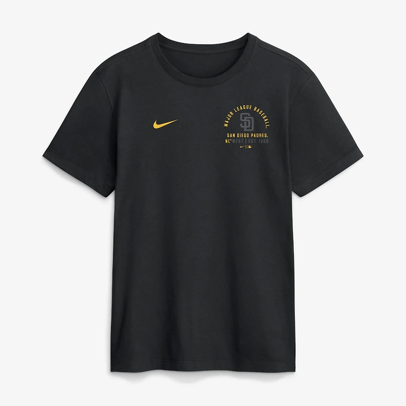 Men's Nike Black San Diego Padres Split Logo T-Shirt