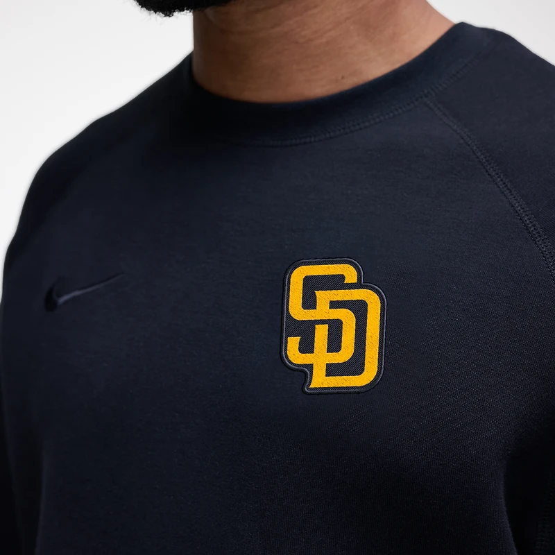 Men's Nike Black San Diego Padres Tech Fleece Raglan Sweatshirt