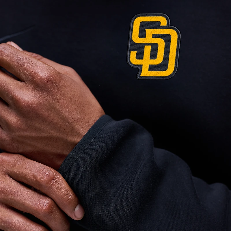 Men's Nike Black San Diego Padres Tech Fleece Raglan Sweatshirt