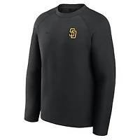 Sweat-shirt Nike Tech Fleece Raglan noir des Padres de San Diego pour homme