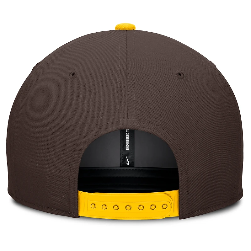 Men's Nike Brown/Gold San Diego Padres Pro Performance Snapback Hat